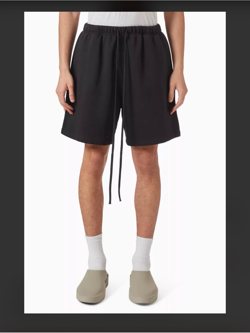 FEAR OF GOD ESSENTIALS Signature Classic Sweatshorts in Core Fleece, sz xs, nwt